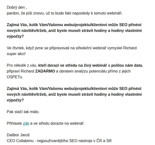Collabim: SEO analýza OSPET zdarma – červen 2026 | Nuslet.cz
