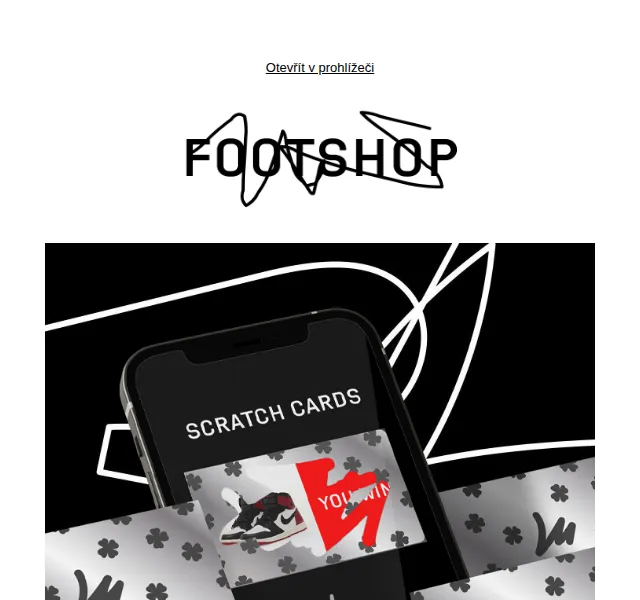 Footshop: Stírací los v appce – duben 2026 | Nuslet.cz