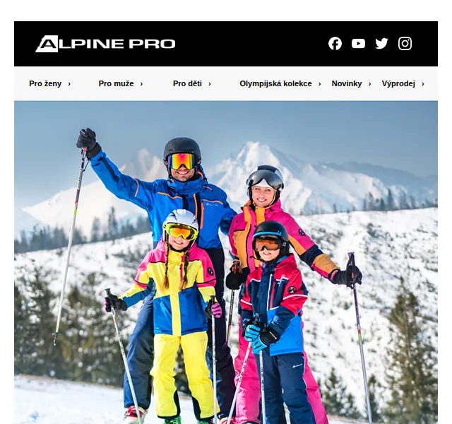 ALPINE PRO: Nová lyžařská kolekce – červen 2026 | Nuslet.cz