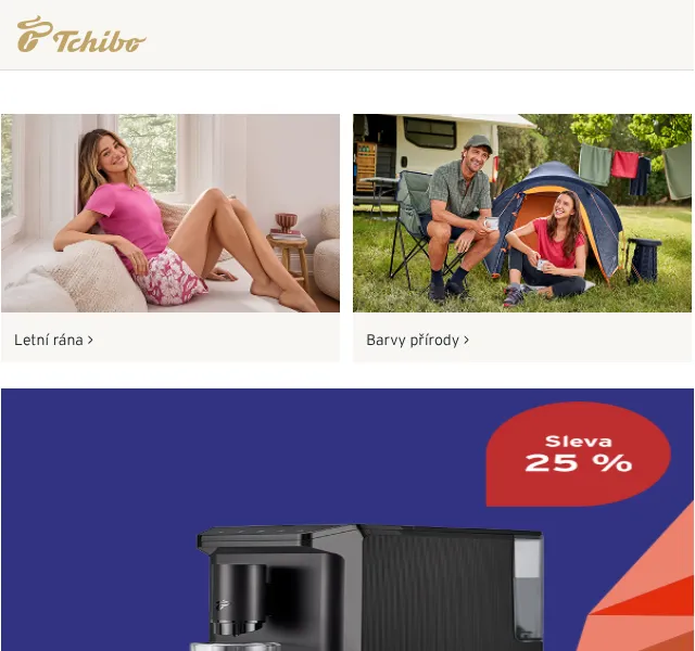 Tchibo: Festival kávy – sleva 25 % na kávovary | Květen 2026