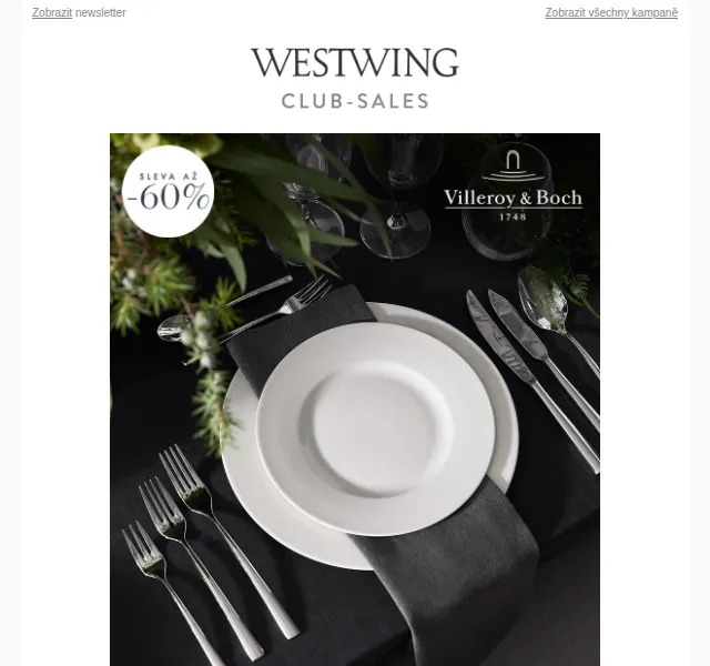 Westwing: Villeroy & Boch až do -60% – červen 2026 | Nuslet.cz