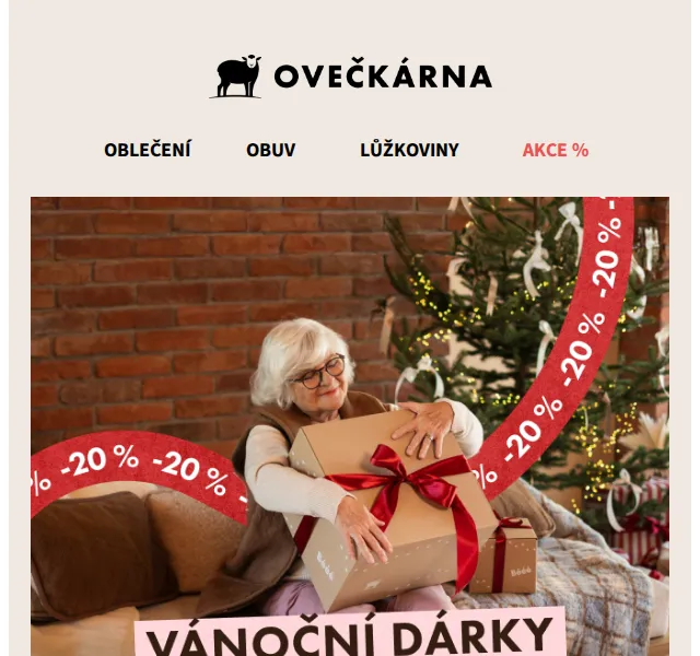 Ovečkárna: Vánoční dárky se slevou 20 % – prosinec 2025 | Nuslet.cz