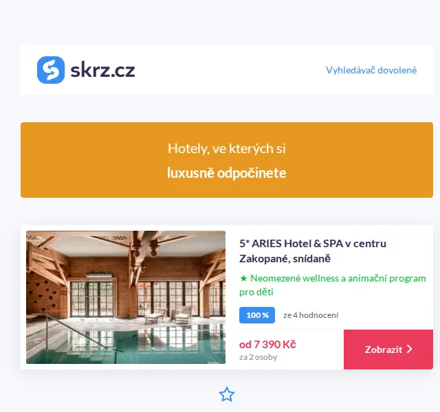 Vánoce na Skrz: Luxusní wellness hotely od 1 743 Kč – červen 2026 | Nuslet.cz