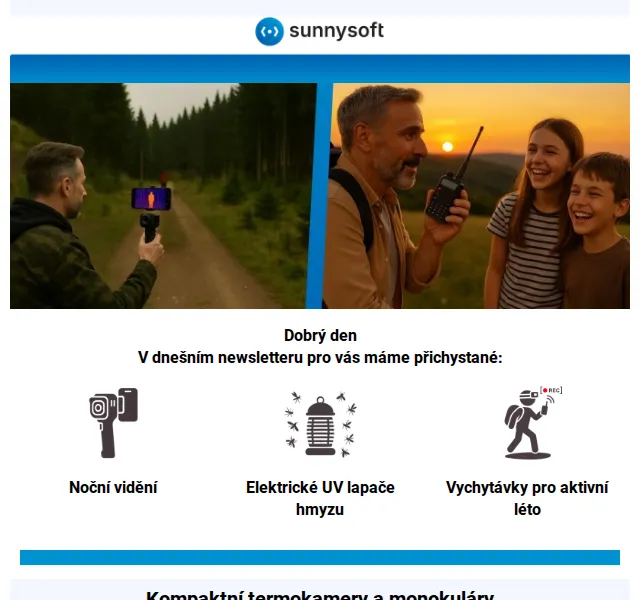 Sunnysoft.cz: Noční vidění a UV lapače – červen 2026 | Nuslet.cz