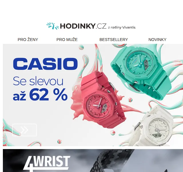 Hodinky.cz: CASIO se slevou až 62 % – červenec 2026 | Nuslet.cz