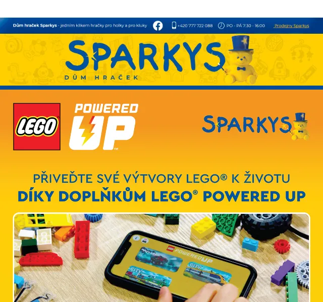 Sparkys: LEGO® Powered Up akční doplňky – červen 2026 | Nuslet.cz