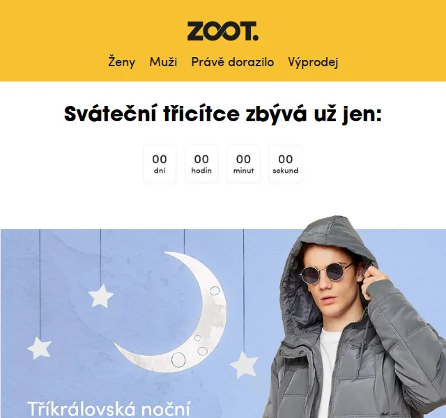 ZOOT: 3královská noční sleva 30 % – červen 2026 | Nuslet.cz
