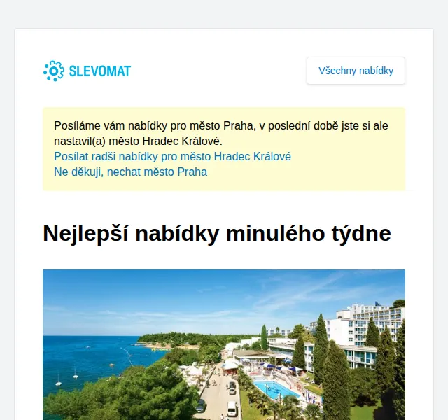Slevomat: All inclusive dovolená v Poreči od 11 890 Kč – červenec 2026 | Nuslet.cz