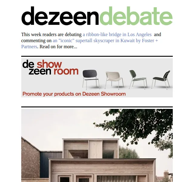 Dezeen Daily: nejlepší architektura a design – červen 2026 | Nuslet.cz