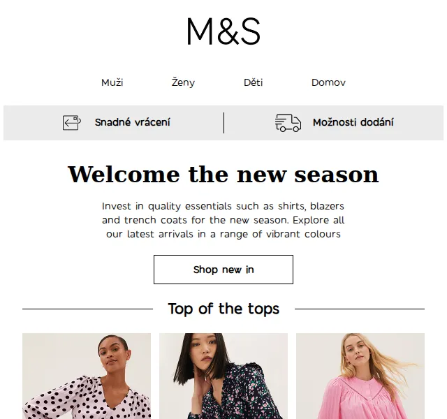 Marks and Spencer: Nová jarní kolekce – červen 2026 | Nuslet.cz
