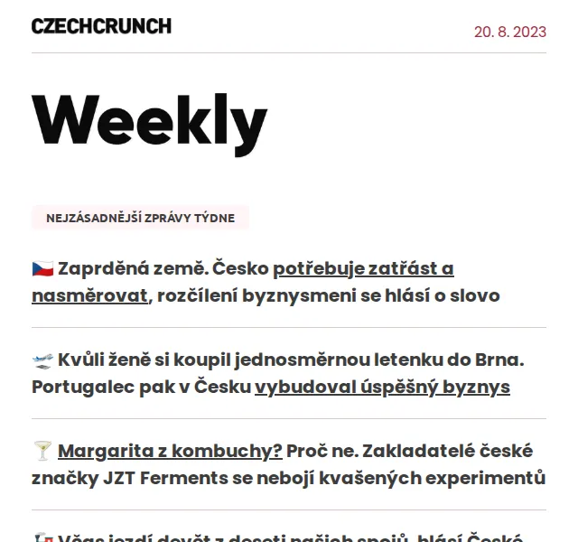 CzechCrunch: přehled zpráv – červen 2026 | Nuslet.cz