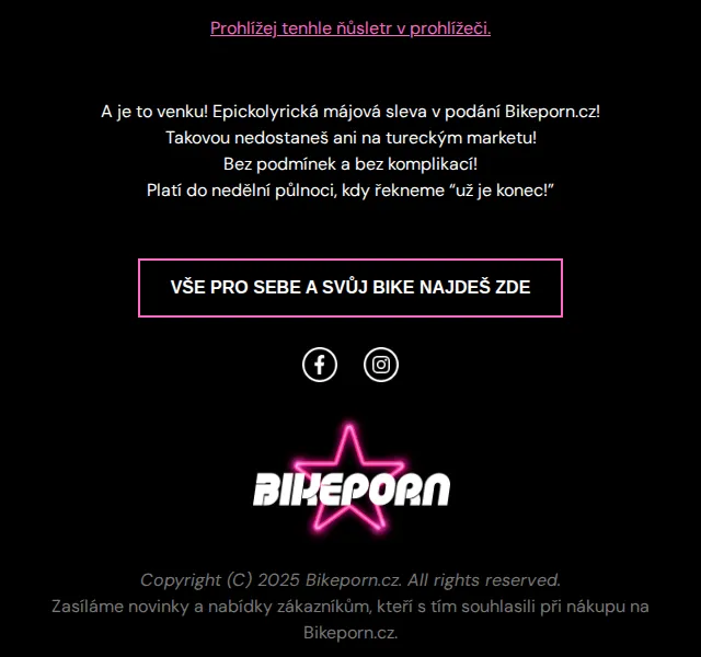 Bikeporn: 25% sleva na cyklo vybavení – červenec 2026 | Nuslet.cz