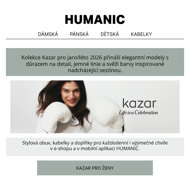 HUMANIC: Kolekce Kazar jaro/léto 2026 – duben 2026