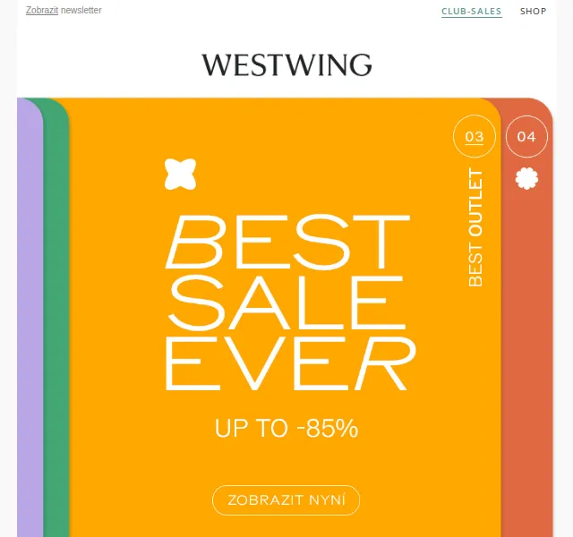 Westwing: Obří outlet se slevou až -85 % – červenec 2026 | Nuslet.cz