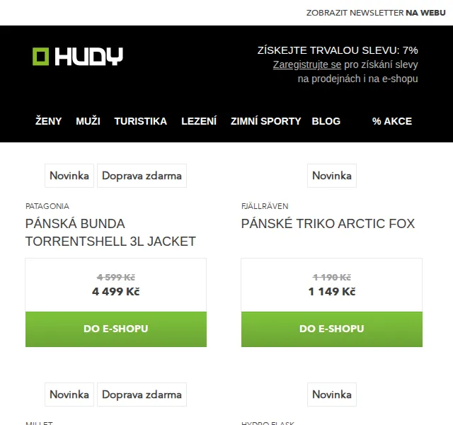 Hudy: Outdoorové novinky Patagonia, Fjällräven – červen 2026 | Nuslet.cz