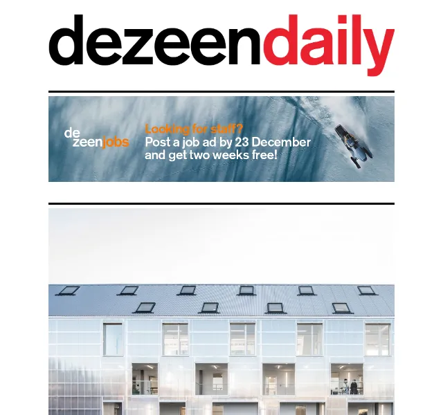 Dezeen Daily: Architektonické novinky a inspirace – červen 2026 | Nuslet.cz