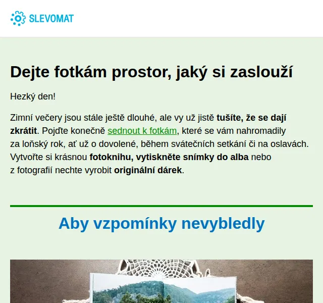 Slevomat: fotoknihy, fotodárky a tisky od 49 Kč – červen 2026 | Nuslet.cz