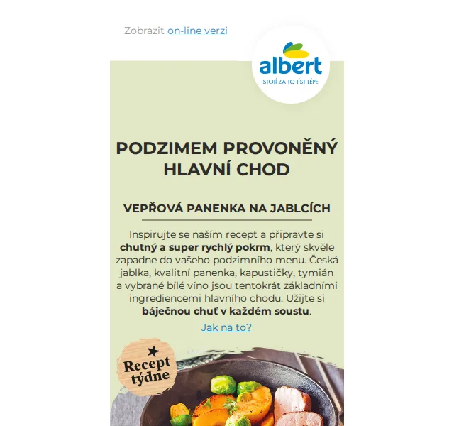 Albert: Podzimní pokrm za skvělou cenu – červen 2026 | Nuslet.cz