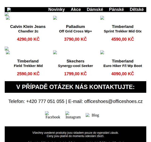 Office Shoes: Trekové a hiker boty Timberland, Skechers – červen 2026 | Nuslet.cz