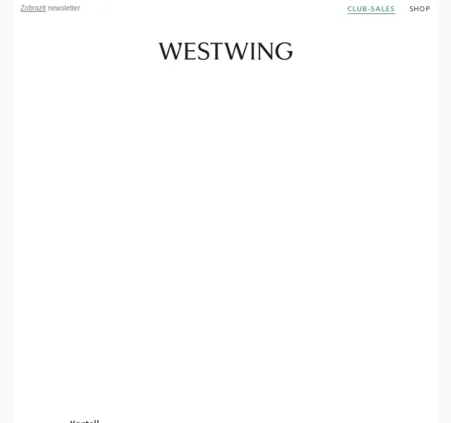 Westwing: Kartell, Artemide a Black Week slevy – červenec 2026 | Nuslet.cz