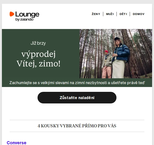 Lounge by Zalando: Converse, Yankee Candle – slevy až 85 % – červen 2026 | Nuslet.cz