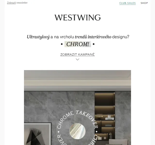 Westwing: Chromový trend 2024 – červen 2026 | Nuslet.cz