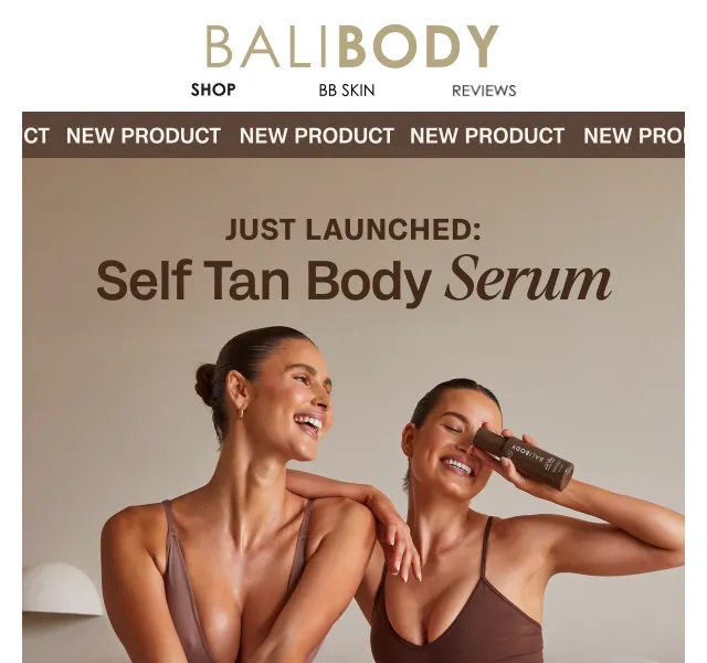 Bali Body: Nové Self Tan Body Serum + kosmetická taštička zdarma – červen 2026 | Nuslet.cz