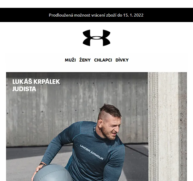 Under Armour: inspirace Lukášem Krpálkem – červen 2026 | Nuslet.cz