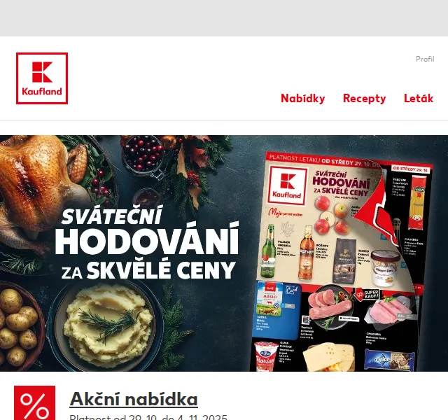 Kaufland: Husa a zelí v akci od 179,90 Kč/kg – říjen 2025 | Nuslet.cz