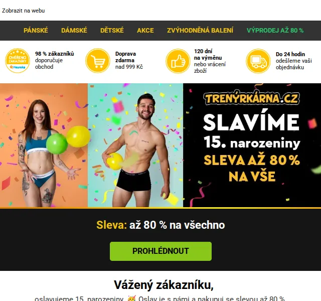 Lukáš z Trenýrkárna.cz: sleva až 80 % na vše – červen 2026 | Nuslet.cz