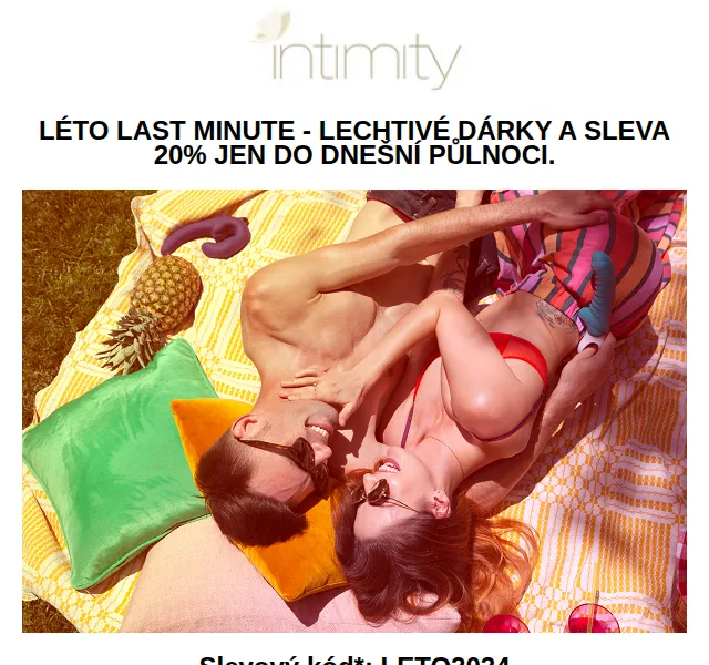 intimity.cz: lechtivé dárky a sleva 20 % – červen 2026 | Nuslet.cz