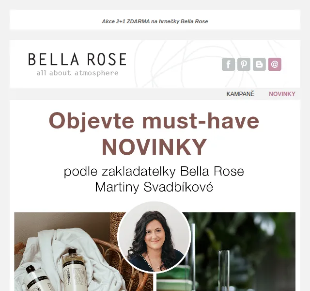 Bella Rose: Must-have novinky od Martiny – 2+1 ZDARMA na hrnečky – červen 2026 | Nuslet.cz