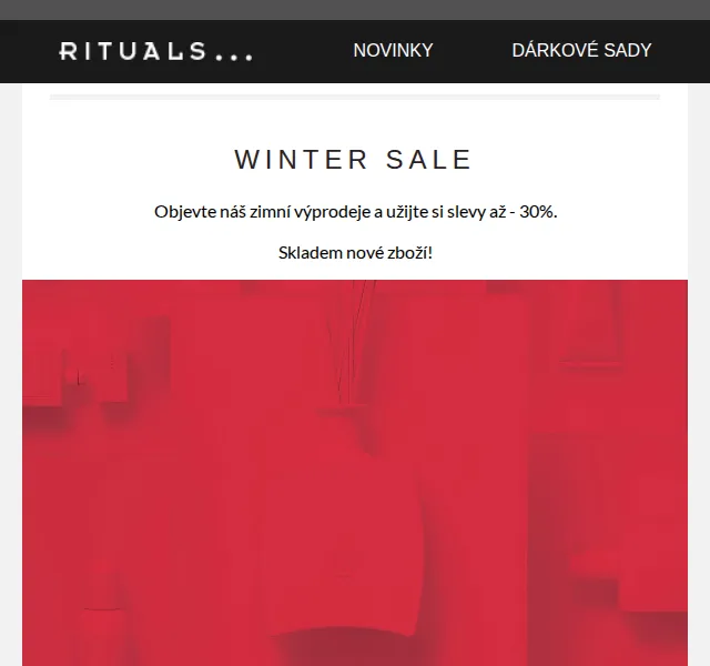 Rituals: Zimní výprodej až -30% – červen 2026 | Nuslet.cz