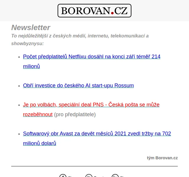 Aleš Borovan: Přehled zpráv z byznysu a technologií – červen 2026 | Nuslet.cz