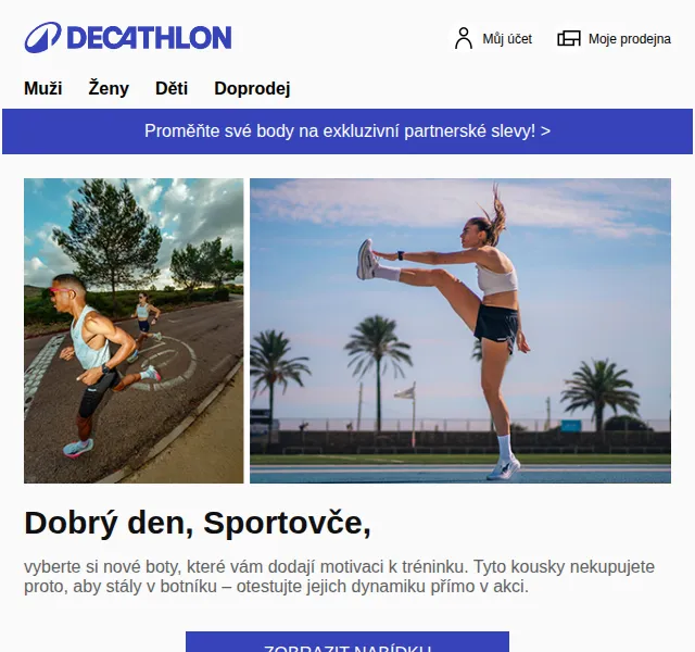 Decathlon: Běžecké boty New Balance až -1 400 Kč – červen 2026