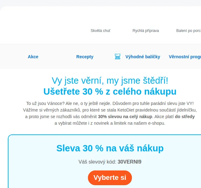 KetoDiet: Sleva 30 % na celý nákup – září 2024 | Nuslet.cz