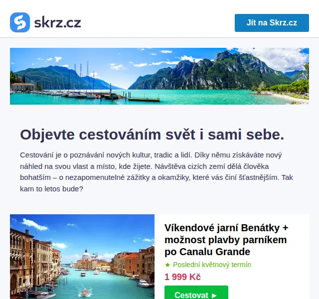 Skrz: Dovolená s letními slevami – červen 2026 | Nuslet.cz
