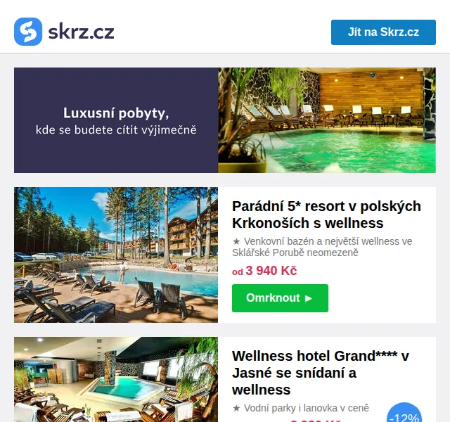 Skrz: Wellness pobyty do Maďarska, Tater i Česka – červen 2026 | Nuslet.cz