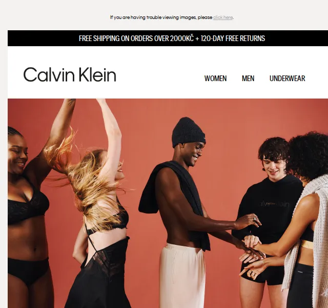 Calvin Klein: Doprava zdarma nad 2000 Kč – červen 2026 | Nuslet.cz