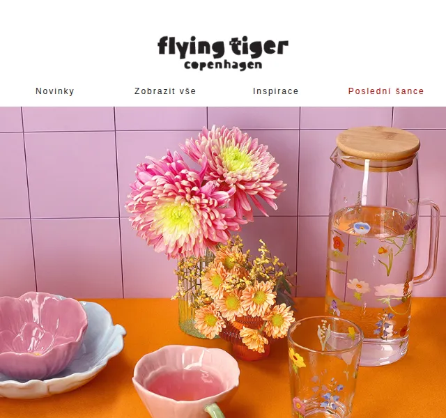 Flying Tiger Copenhagen: Květinová keramika v nových barvách – červenec 2026 | Nuslet.cz