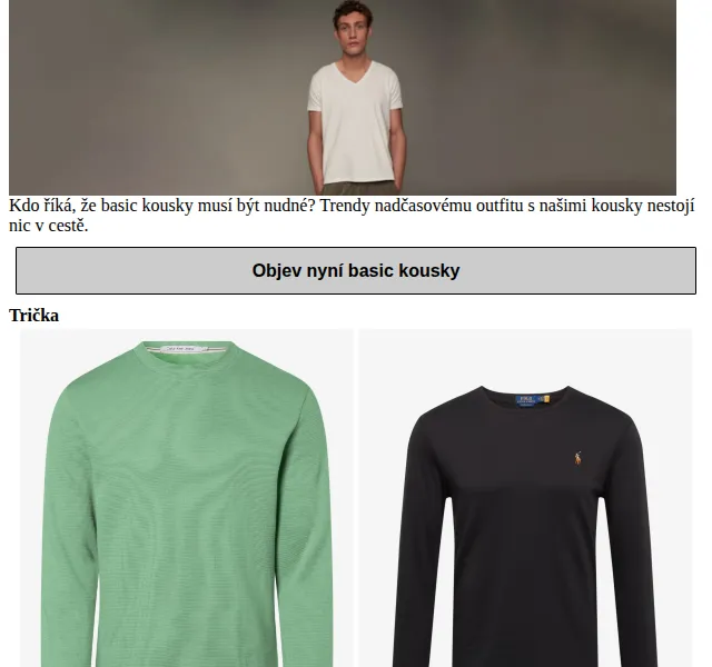 ABOUT YOU: Basic kousky od Calvin Klein, Tommy Hilfiger – červenec 2026 | Nuslet.cz