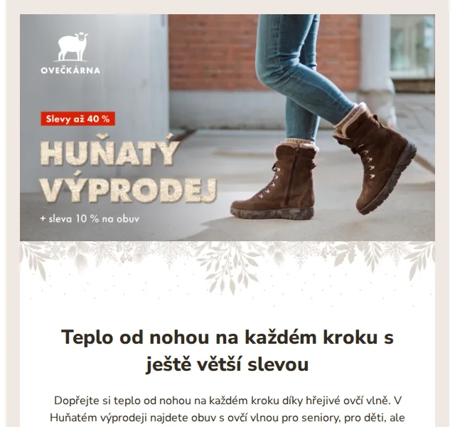 Ovečkárna: Slevy až 40% + extra 10% na obuv – červen 2026 | Nuslet.cz