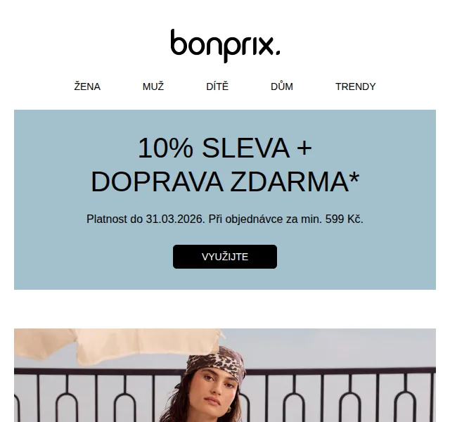 Bonprix: černé plavky + 10% sleva a doprava zdarma – červen 2026 | Nuslet.cz