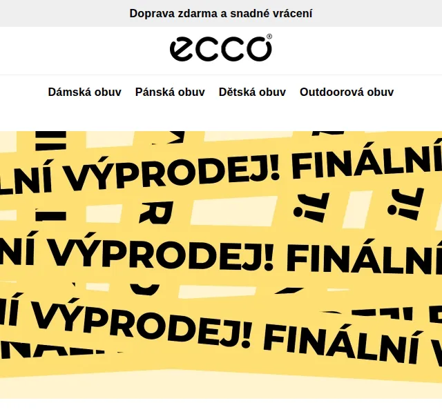 ECCO: sleva až 50 % na výprodej – červenec 2026 | Nuslet.cz