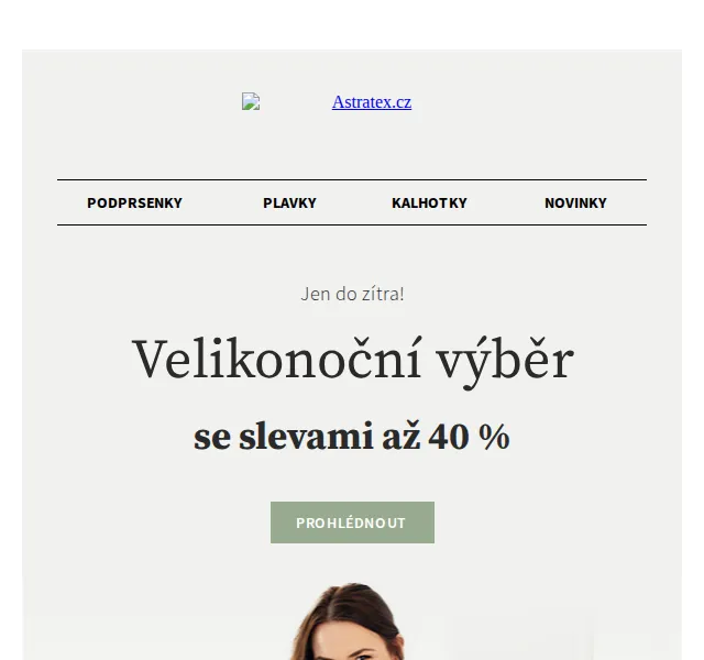 Astratex.cz: Podprsenky a noční prádlo až –40 % – červen 2026 | Nuslet.cz