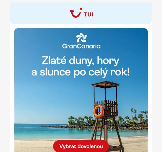 TUI Česká republika: Gran Canaria dovolená – červen 2026 | Nuslet.cz