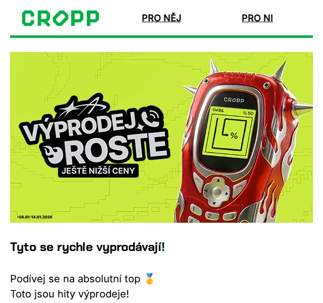 Cropp: Hity výprodeje – duben 2026 | Nuslet.cz