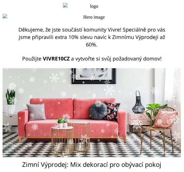 Vivre: Zimní výprodej až 60 % + extra 10 % sleva – červen 2026 | Nuslet.cz