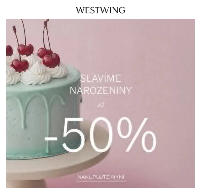 Westwing: narozeninový výprodej až -60 % – červen 2026 | Nuslet.cz