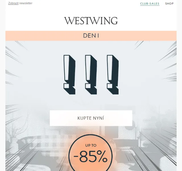Westwing: Výprodej až do -85 % – červen 2026 | Nuslet.cz